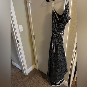 Hutch Anthropologie Wrap Dress Black and White Plus (new w tags)